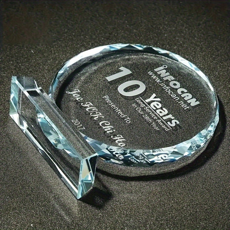 Custom Engraved Crystal Award Plaque